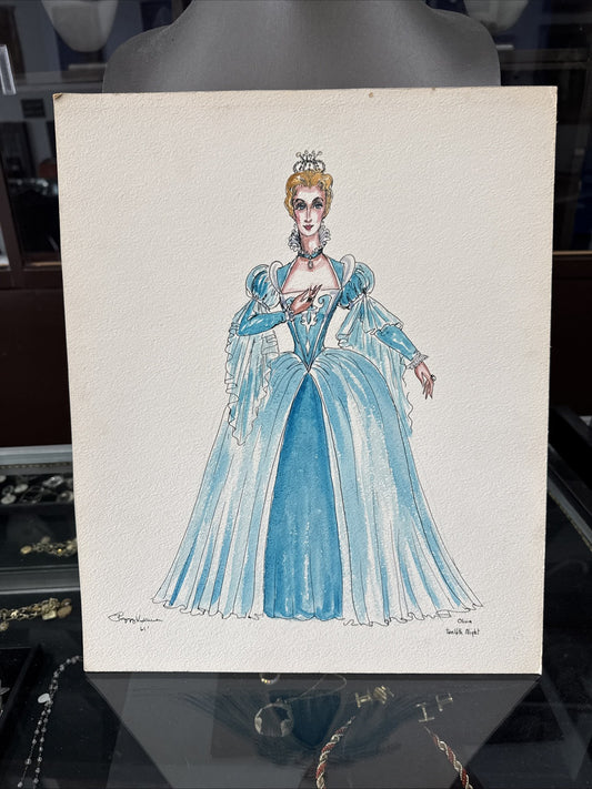 Olivia Twelfth Night Blue Dress Crown Royalties Shakespeare