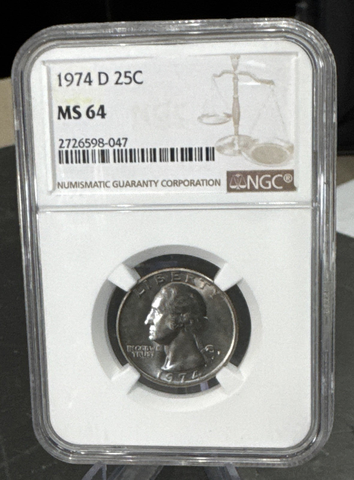 1974-D 25c Washington Quarter NGC MS64