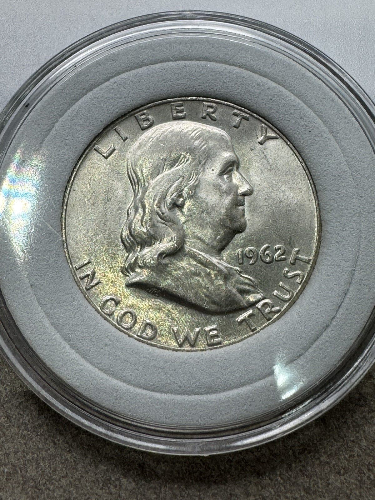 1962-D 50c Franklin Silver Half Dollar Coin Brilliant Uncirculated