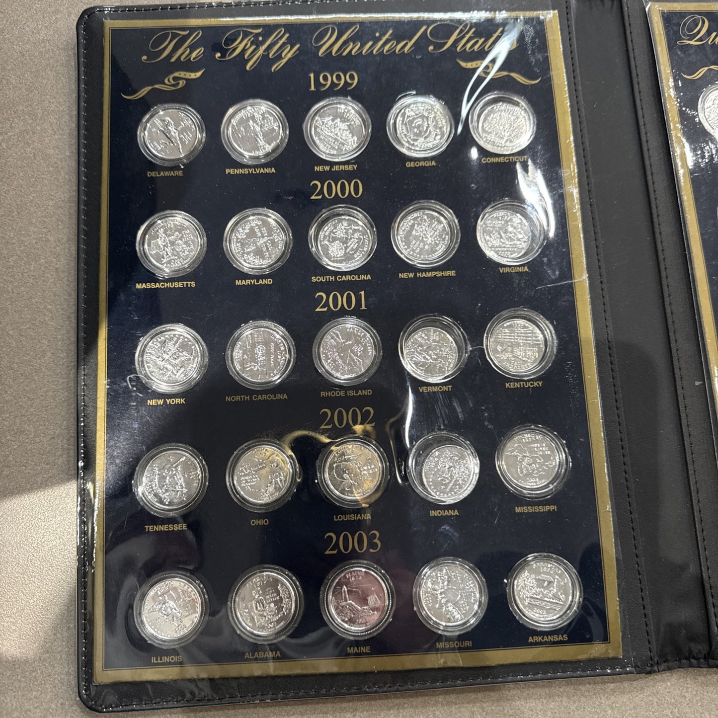 50 United States Quarters 1999-2008 United States Commemorative Coin Book !