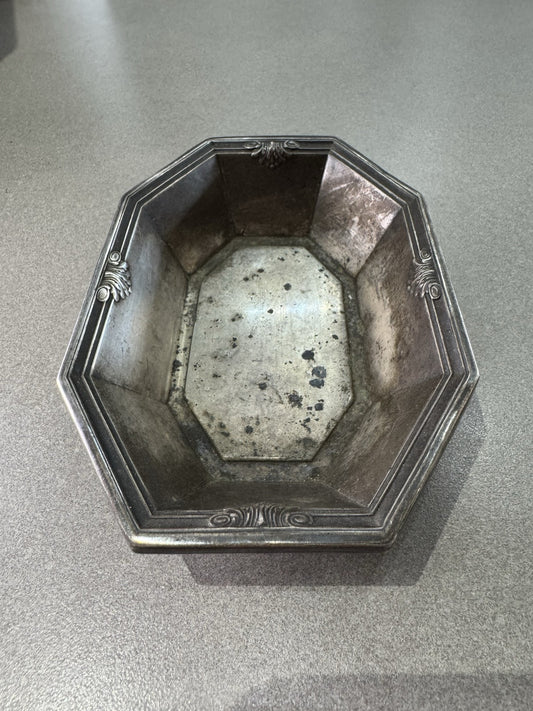 Vintage Octagon Shaped Serving Bowl 107+ Grams Sterling Silver