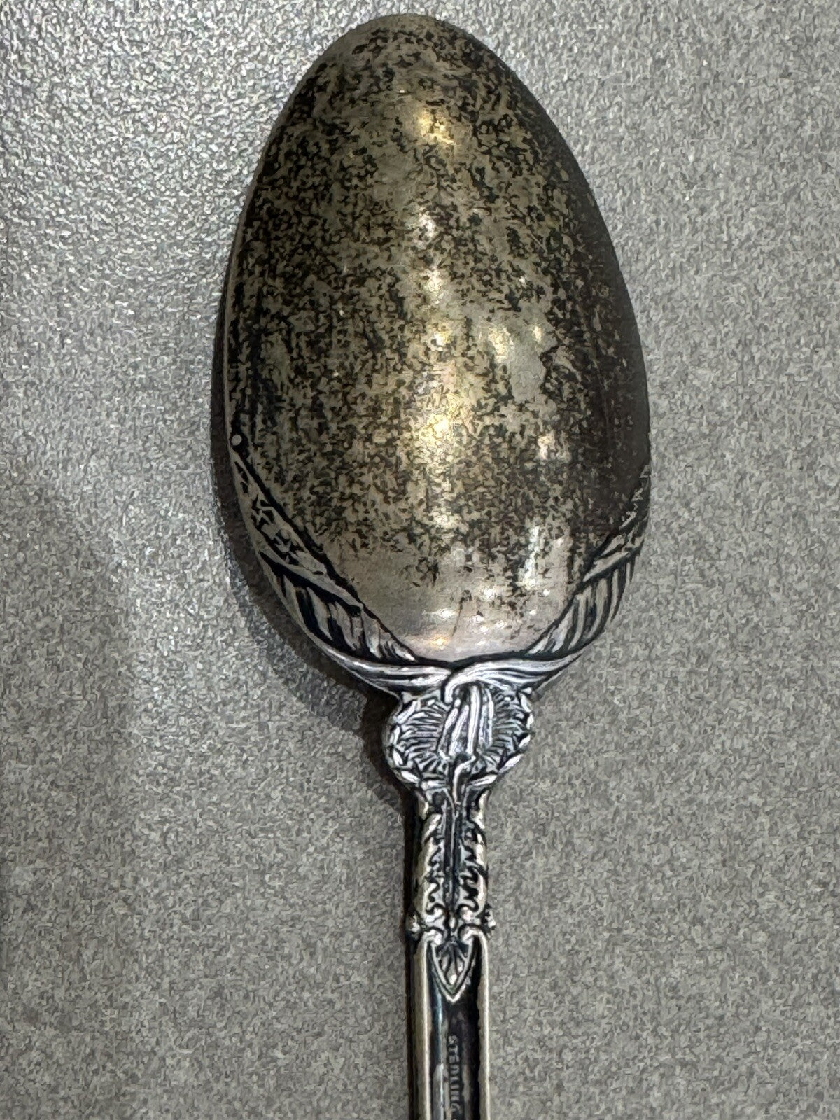 Sterling Silver Spoon Mount Vernon George Washington Antique 31.grams 6”