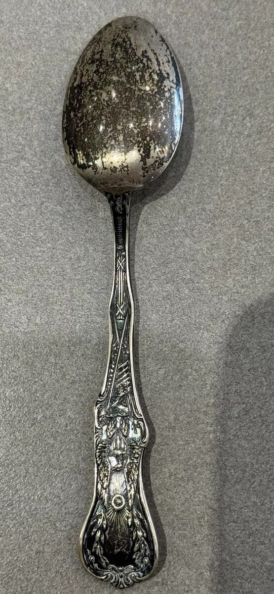 St Joesph Missouri Auditorium Sterling Silver 5 3/8" Vintage Souvenir Spoon 18.3