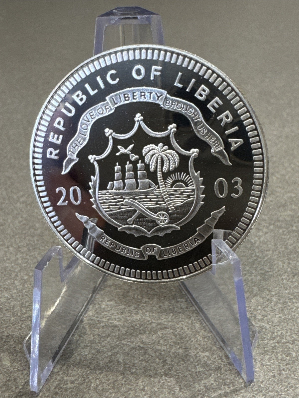 ST. MIHIEL OFFENSIVE WWI AMERICA AT WAR 2003 LIBERIA SILVER COIN RARE