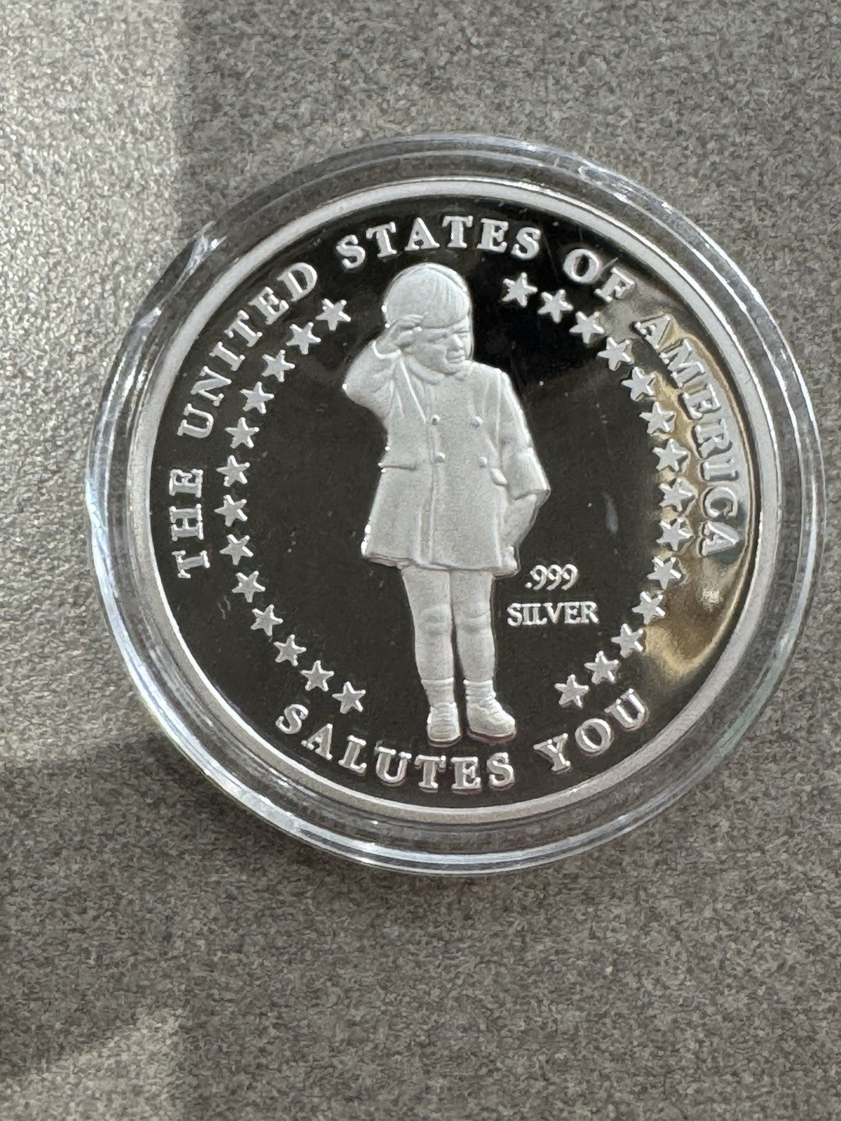 1960-1999 John F Kennedy Jr USA Salutes You .999 1 oz Silver RARE LOW MINTAGE !