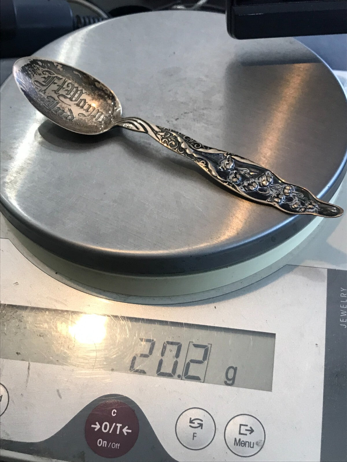 Fort Wayne Indiana Sterling Silver 20.2g 5.75” Souvenir Spoon