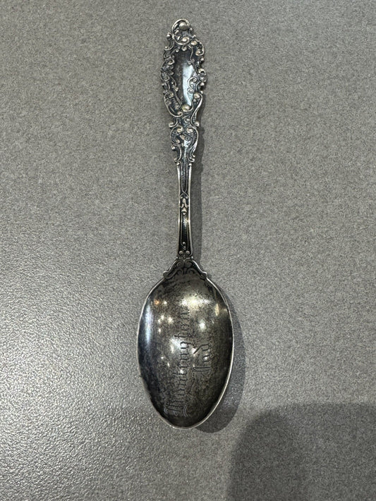 Vintage Huntington Indiana Souvenir Sterling Silver Spoon 20.5 Gr 5.5 “ Stunning