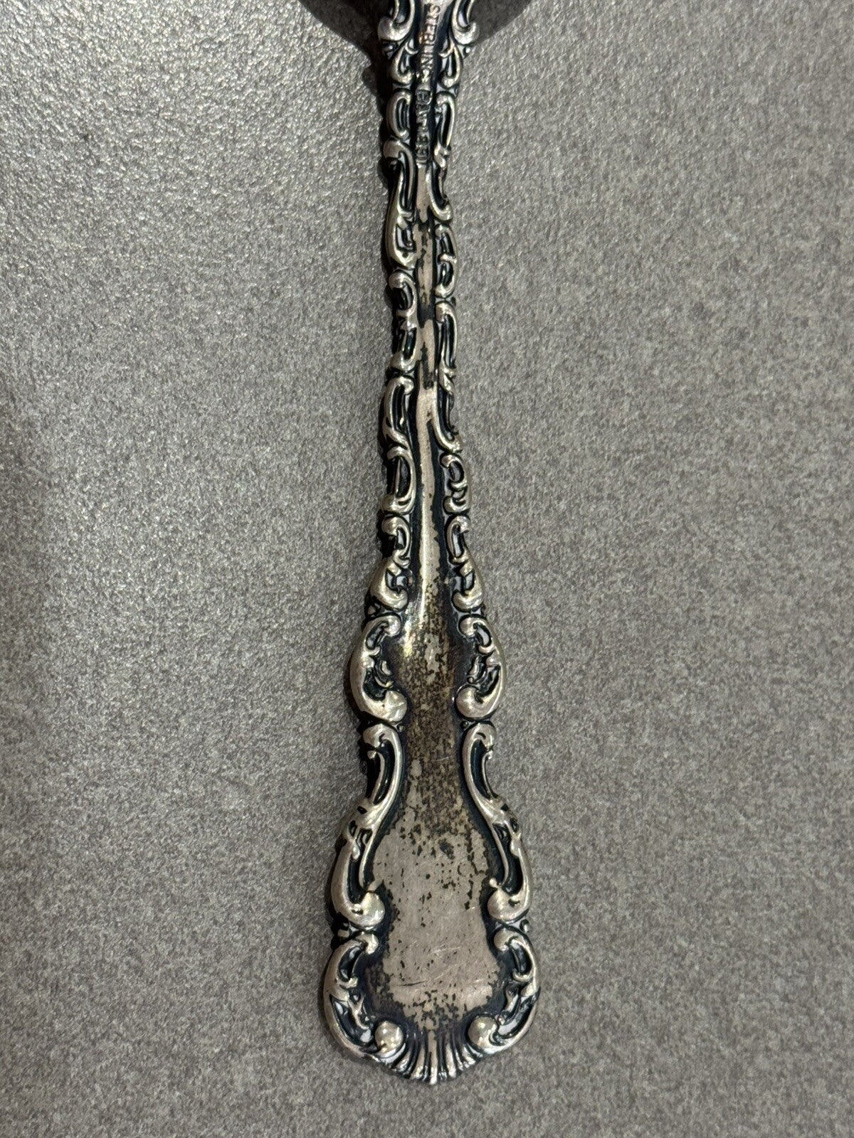 Sterling Silver Souvenir Spoon Binghamton  Statue 23.6 Grams 5 7/8”