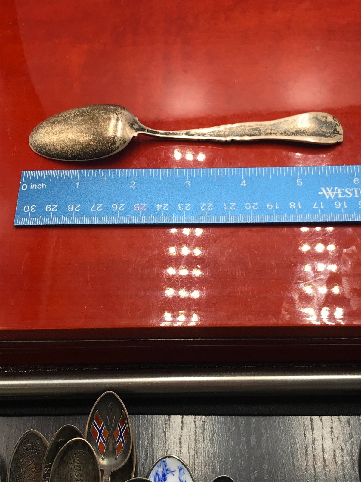 TIFFANY & CO. STERLING SILVER STATUE OF LIBERTY NEW YORK SOUVENIR SPOON 32.9G