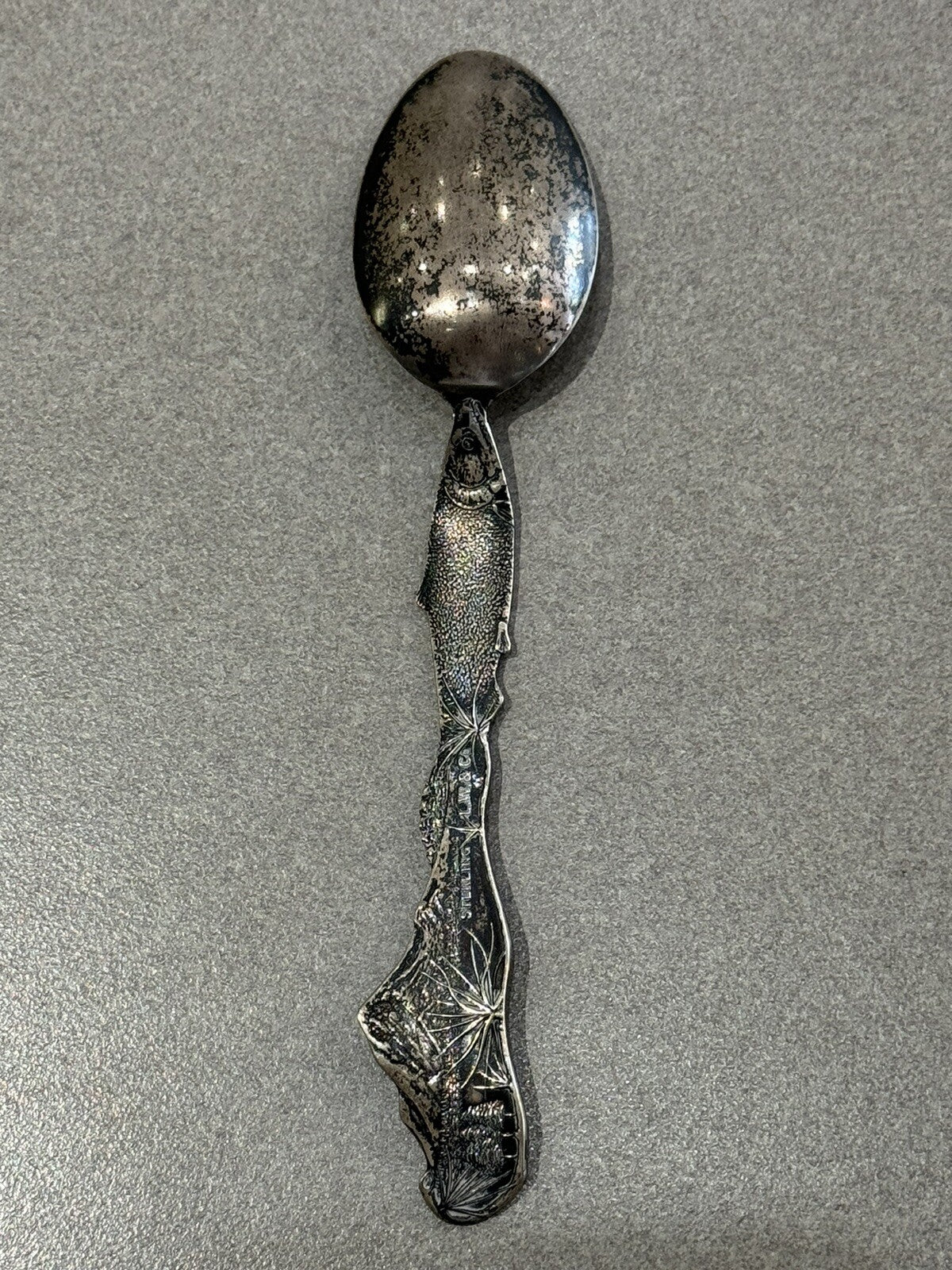 Portland Oregon Mt Hood Sterling Silver Souvenir Spoon  Vintage 21.9 Gram 5 7/8”