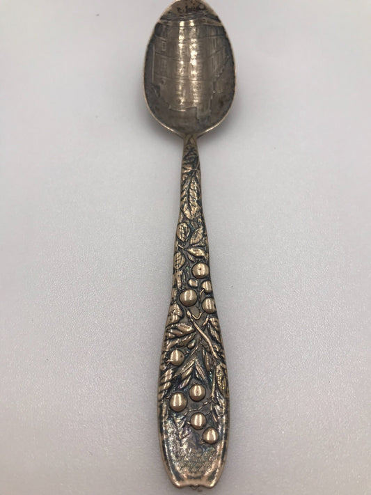 Antique A. Stowell & Co.  engraved sterling spoon 5 3/4" 23.3g