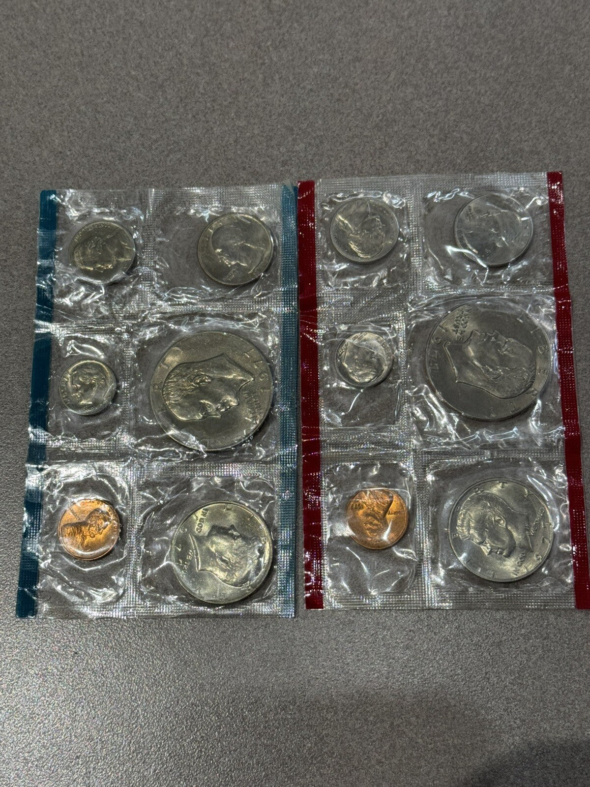 1977 Uncirculated Coin Set 12 Coins Nicely Toned P-D