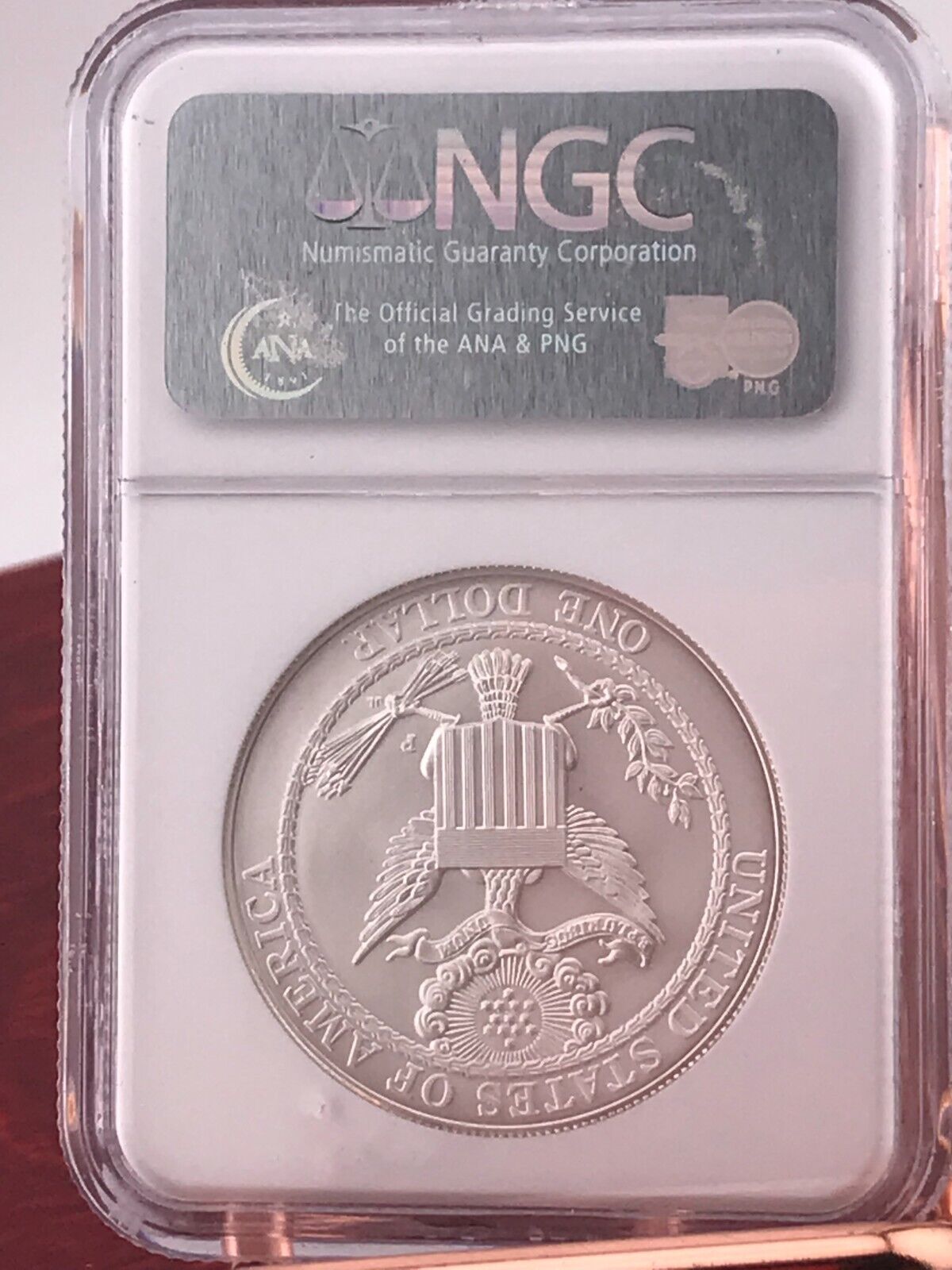 2008 P NGC MS70 - Silver $1 Bald Eagle Commemorative Coin