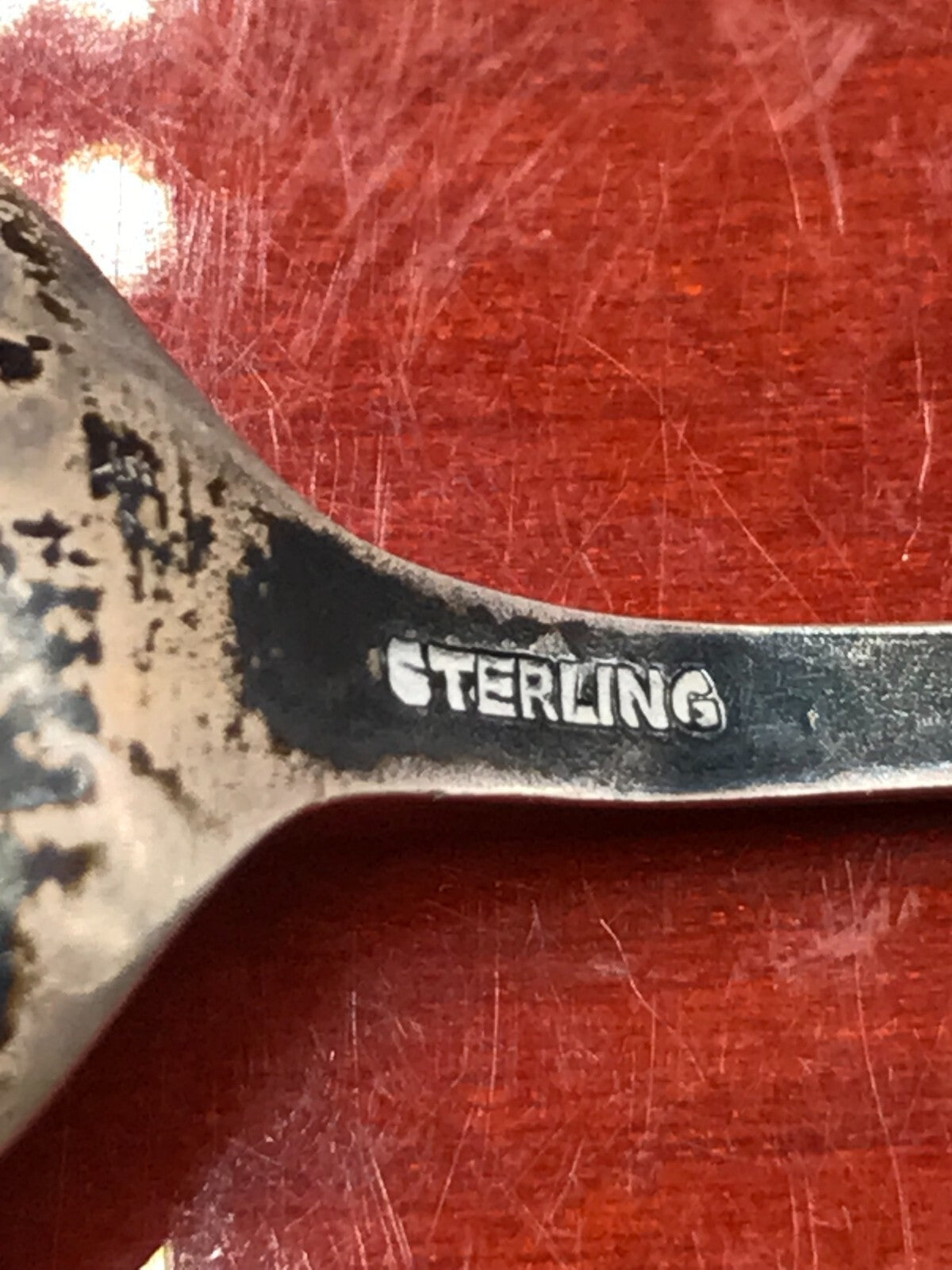 Los Angeles Mission Sterling Silver Spoon Toned 4.25" 8.9g