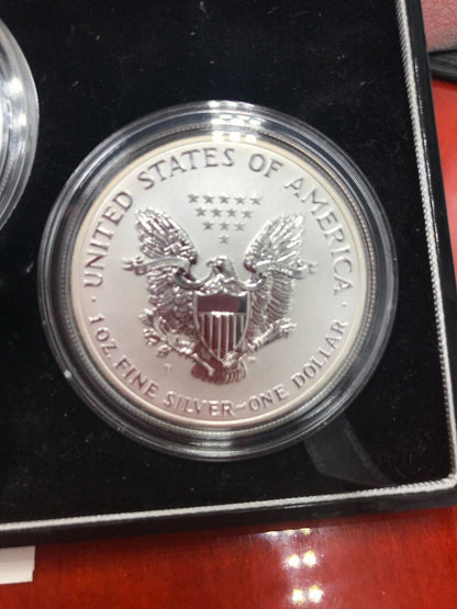 2006 3-Coin Anniversary American Silver Eagle 20th Anniversary Set of 3