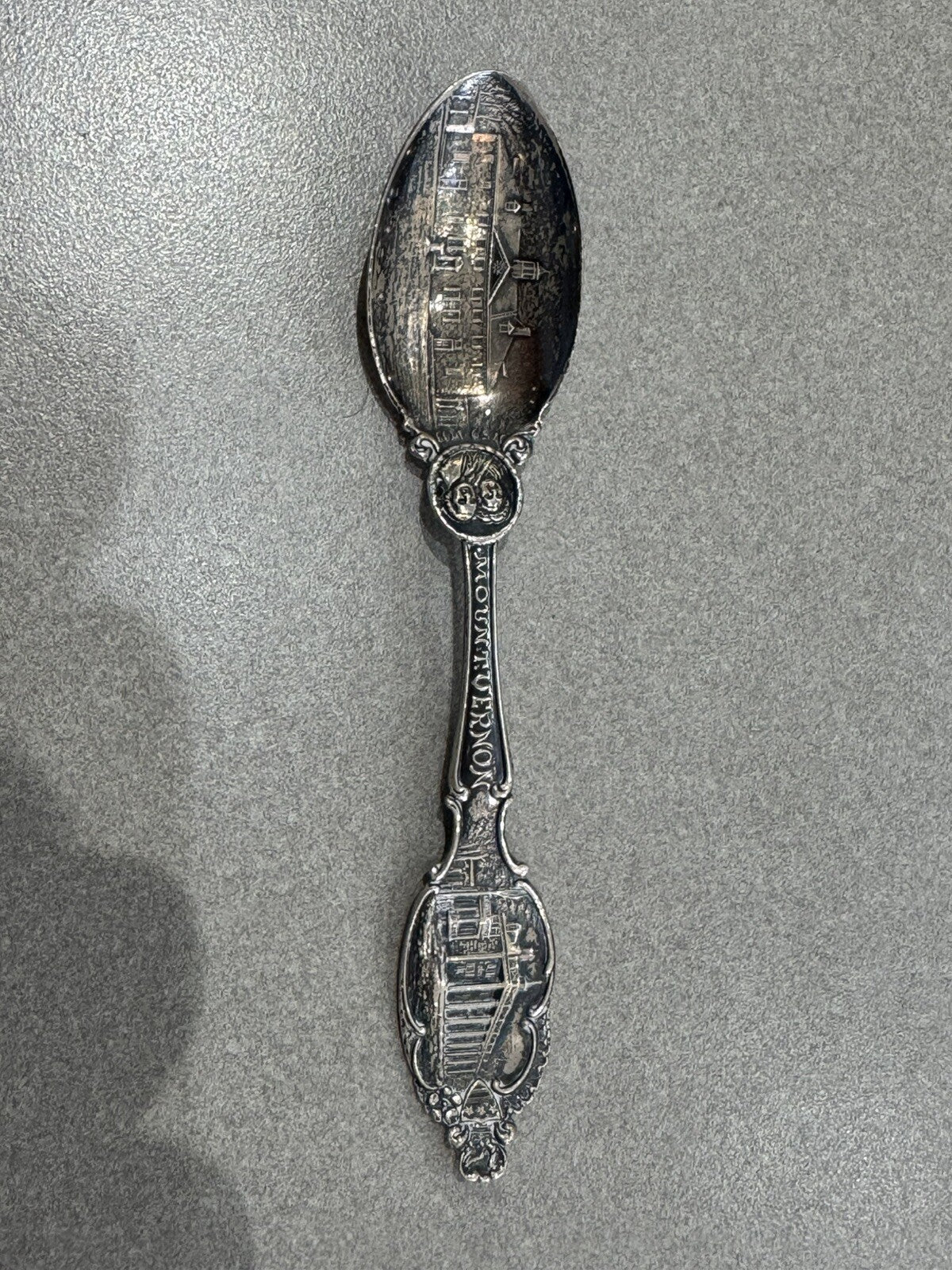 Sterling Silver Spoon Mount Vernon George Washington Antique 32.1  grams 6” #2