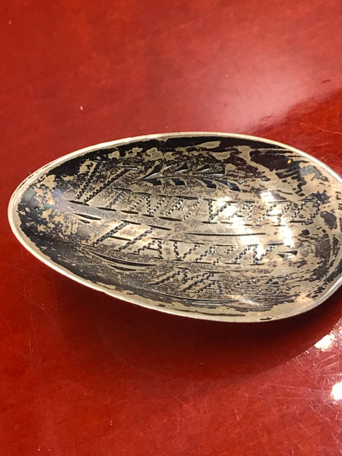 LDA Sterling Silver spoon native american Vineyard Haven Mass. RARE 5.25" 20.9g