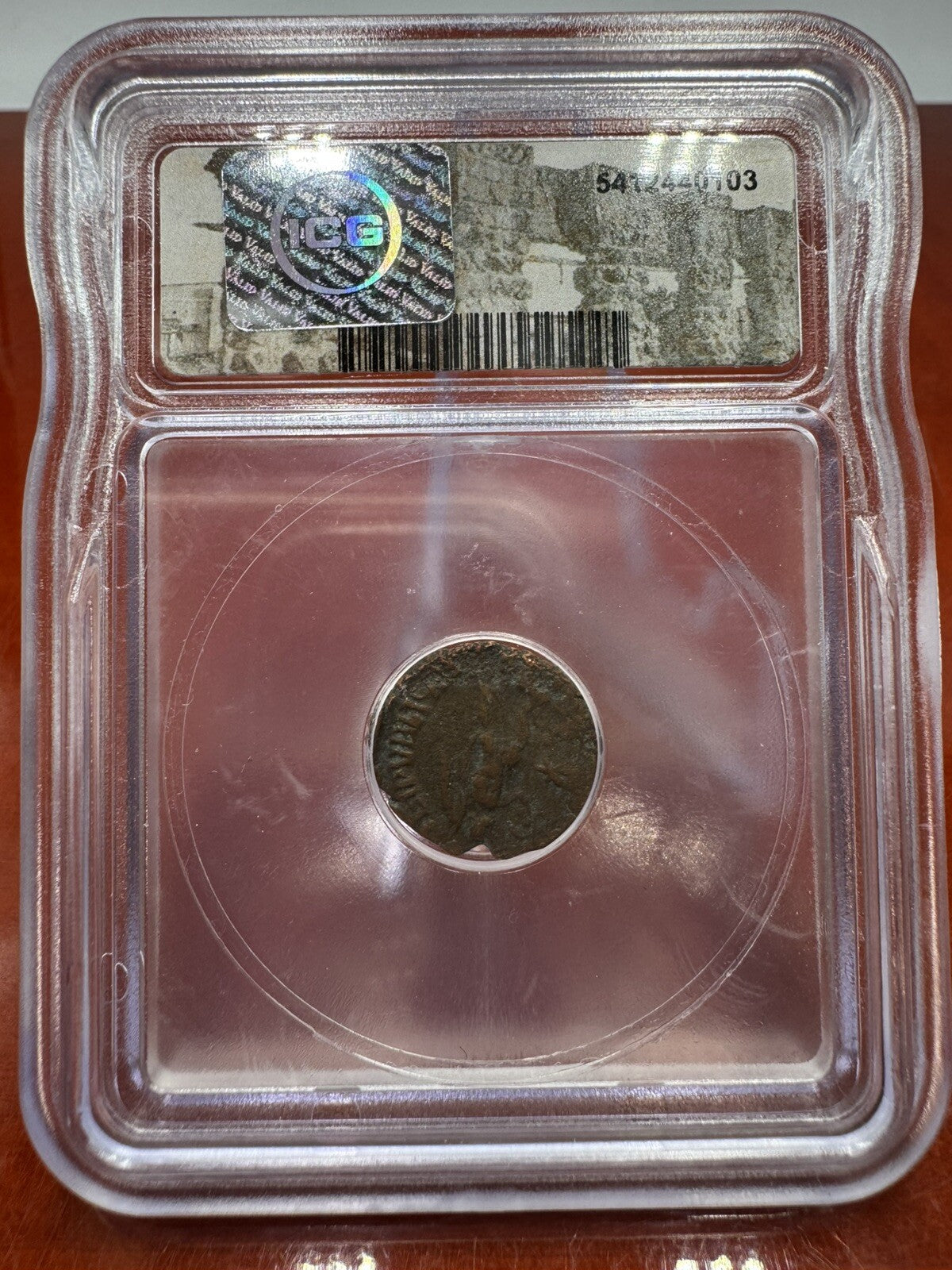 ICG - Genuine ROMAN EMPIRE Coin Slab 27BC-476AD Amazing Historical Bronze A6