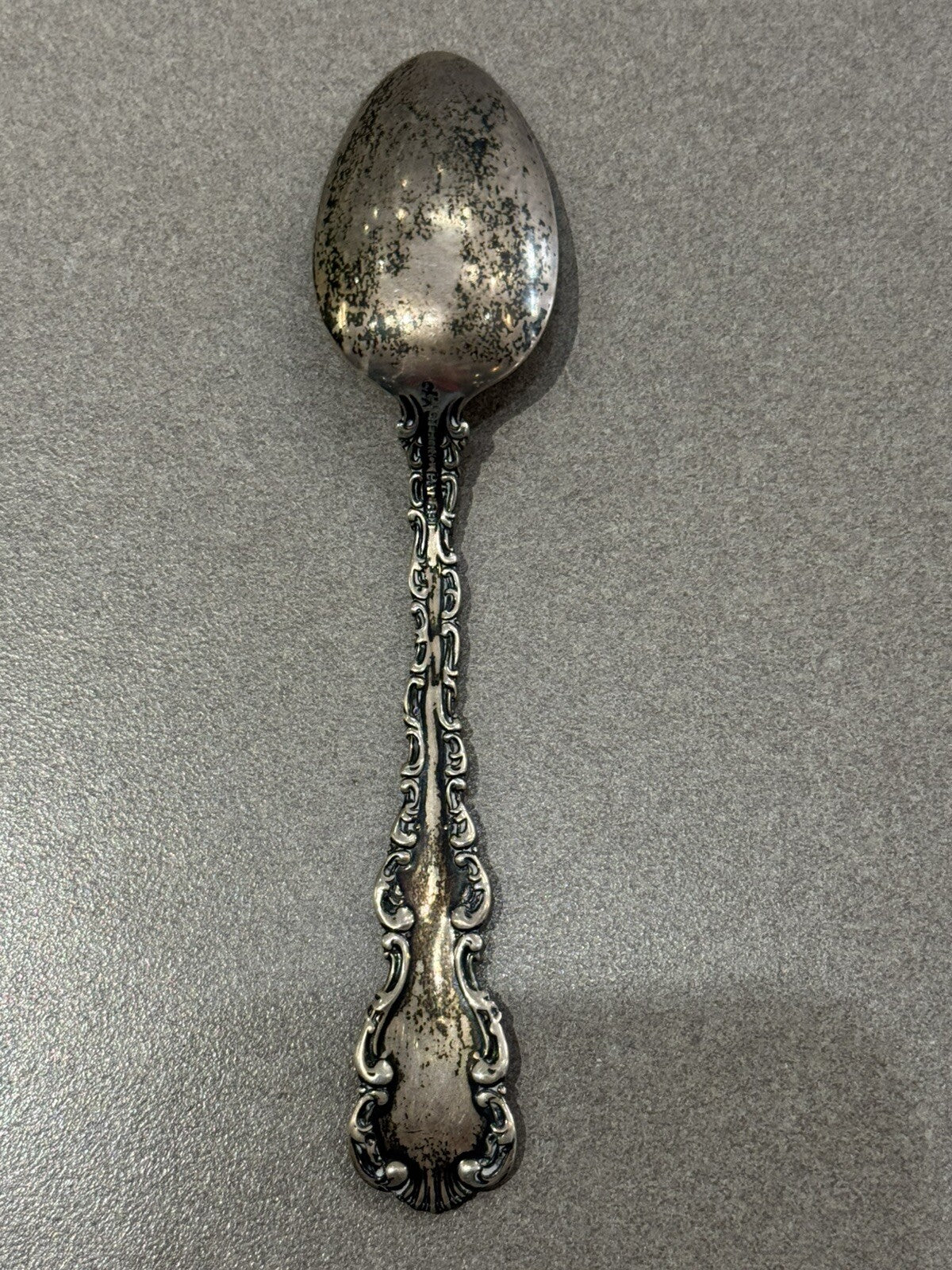 Sterling Silver Souvenir Spoon Binghamton  Statue 23.6 Grams 5 7/8”