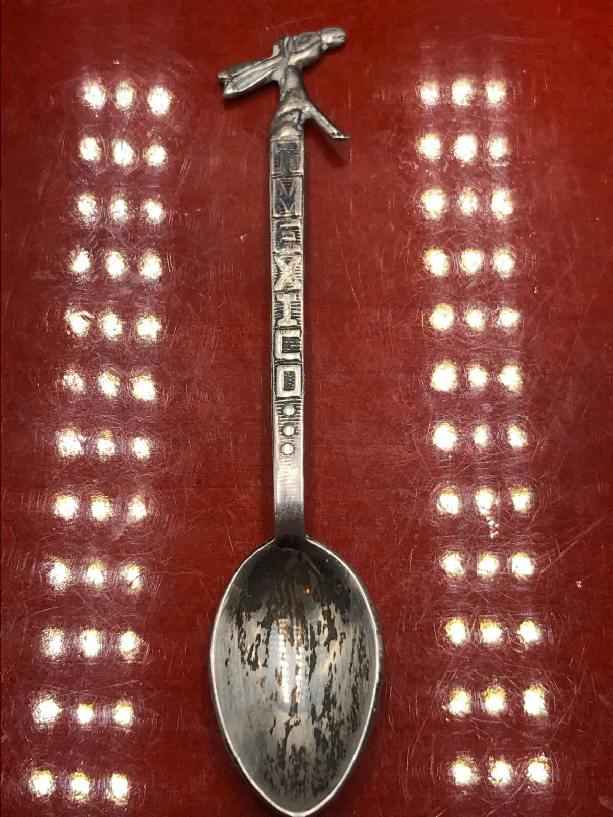 VTG Sterling Silver Mexico Sterling Souvenir Donkey Spoon - 3.5" 7.3g