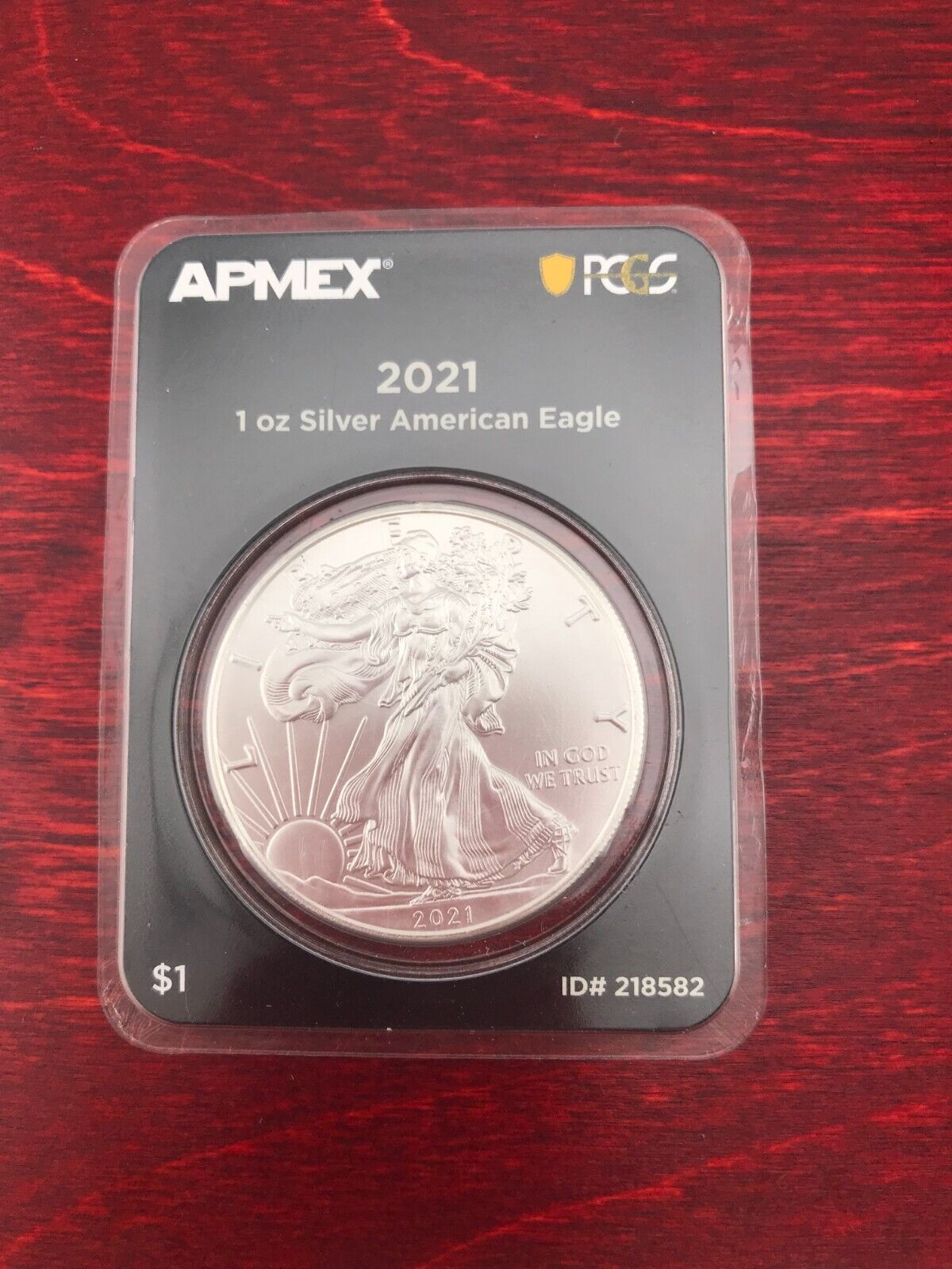 2021 American Silver Eagle - APMEX & PCGS First `````````````````Strike Eligible