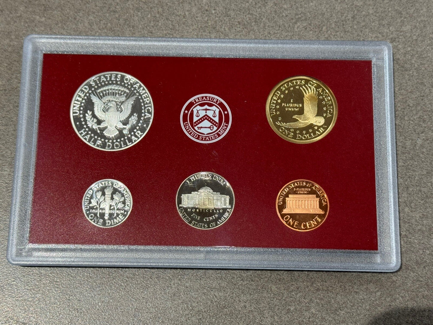 2008-S SILVER PROOF SET - 14 COINS - OGP COA