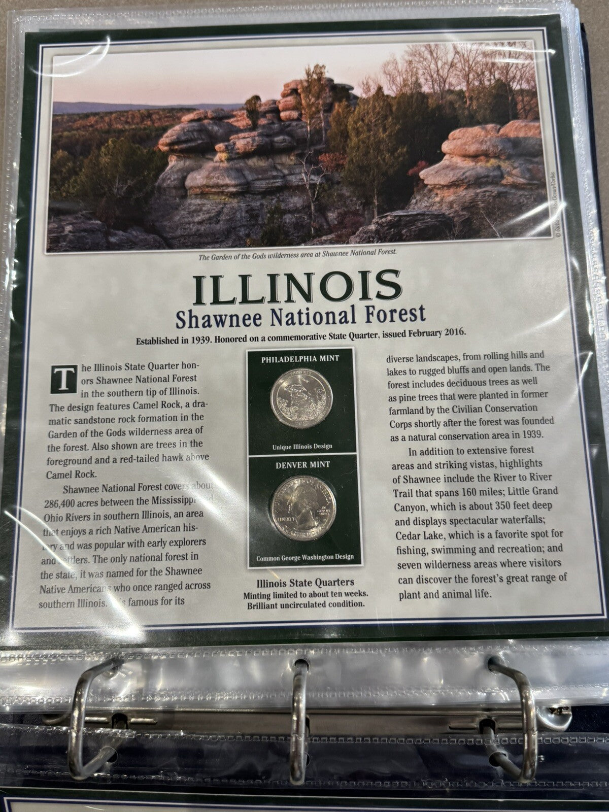 Postal Commemorative Society Statehood Quarters Collection Volume II Incomplete