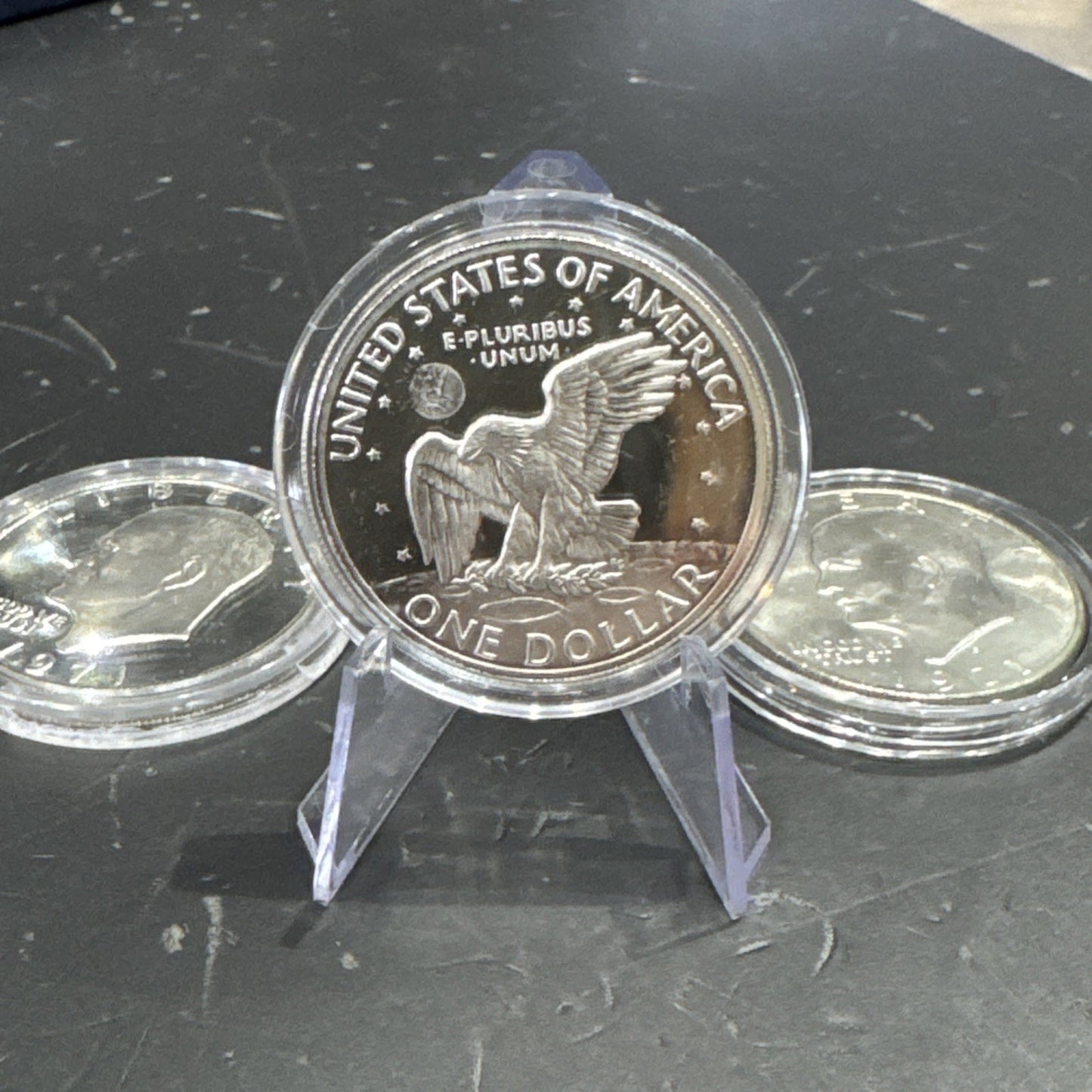 1971-S Eisenhower Silver Dollar Proof 40% Silver $1 US Mint Coin In Capsule