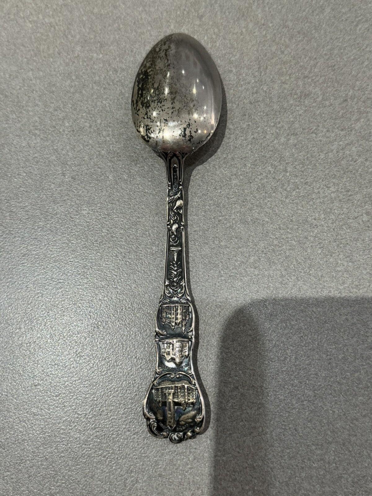 Milling District Minneapolis Minnesota Sterling Souvenir Spoon 5 7/8 29.3 Gr