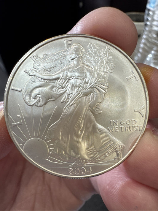 Better Date 2004 American Silver Eagle 1 Troy Oz .999 Fine Silver *024