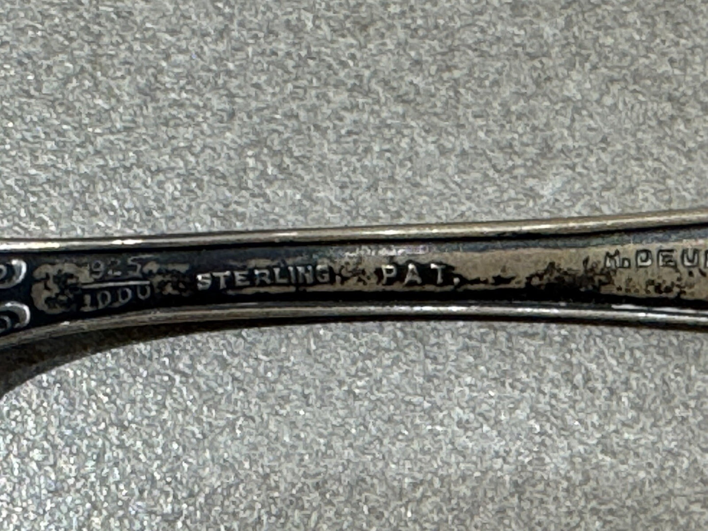 Wm McKinley McKinley Home Sterling Silver Souvenir Spoon 22.1 Gr 5 7/8”