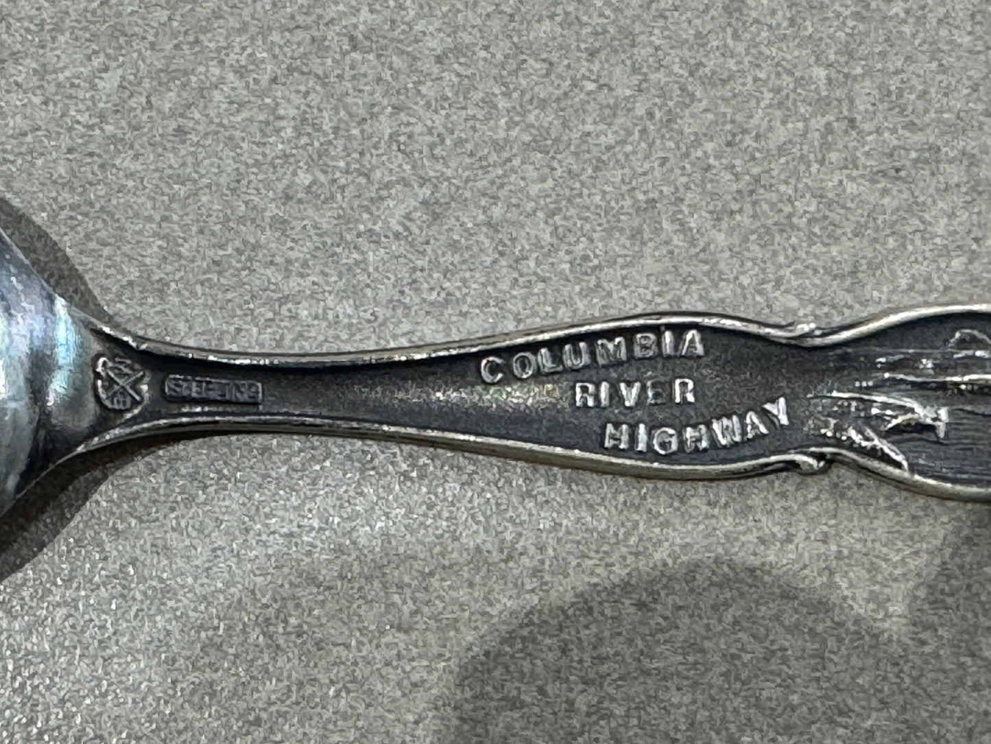 Columbia Mitchells point Portland Oregon Sterling Antique Spoon Souvenir 27gr 6”