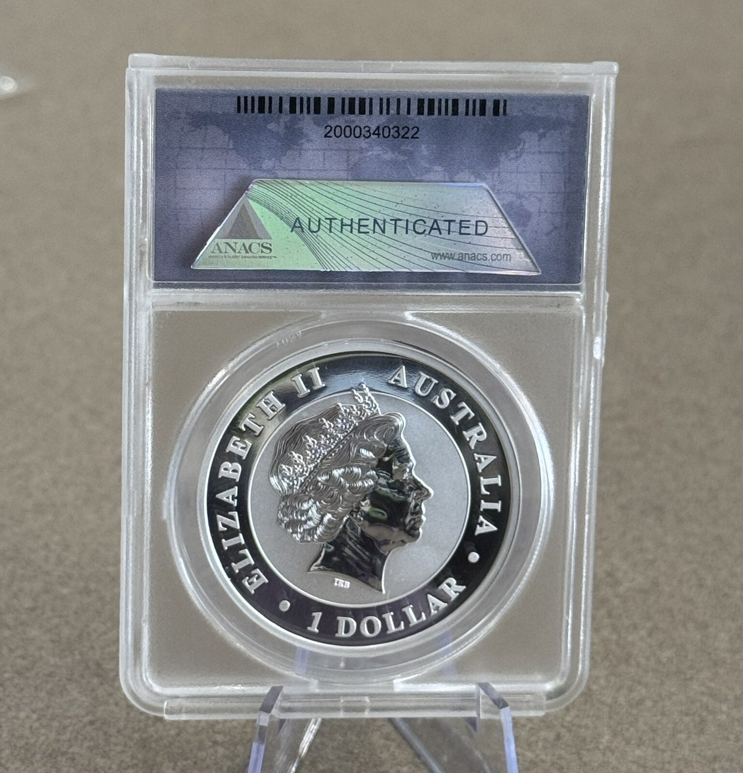 2011-P 1 Oz Silver $1 Australia YEAR OF THE RABBIT ANAC MS70DCAM Coin.