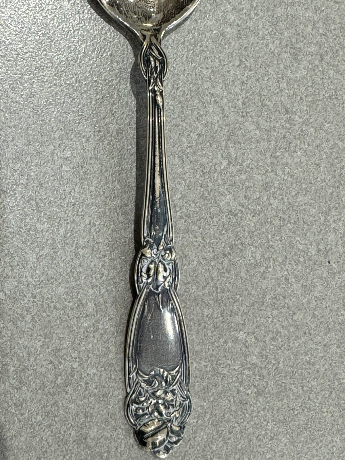 Antique Cherrysoule Sterling Souvenir Spoon 23.1 6” Vintage Great Details !