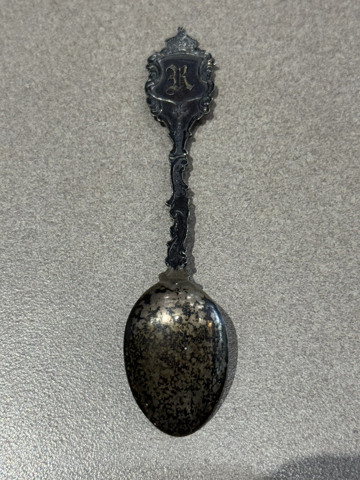 Vintage Sterling Silver Souvenir Spoon Woodstock 13.1 Grams 4”