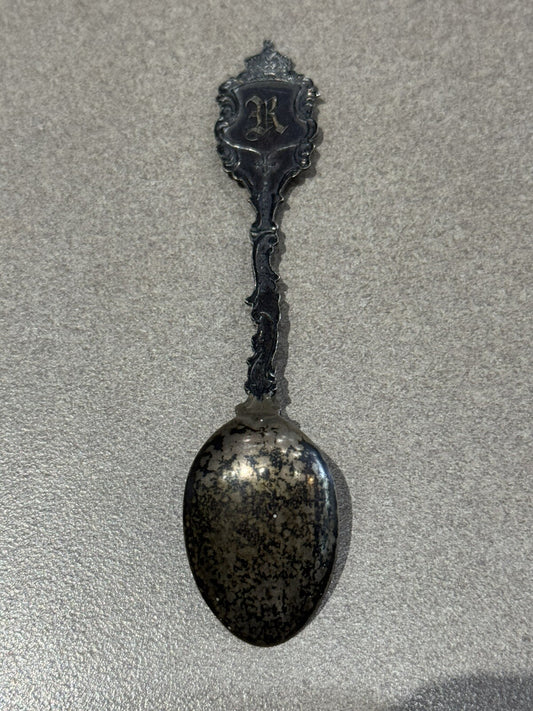 Vintage Sterling Silver Souvenir Spoon Woodstock 13.1 Grams 4”