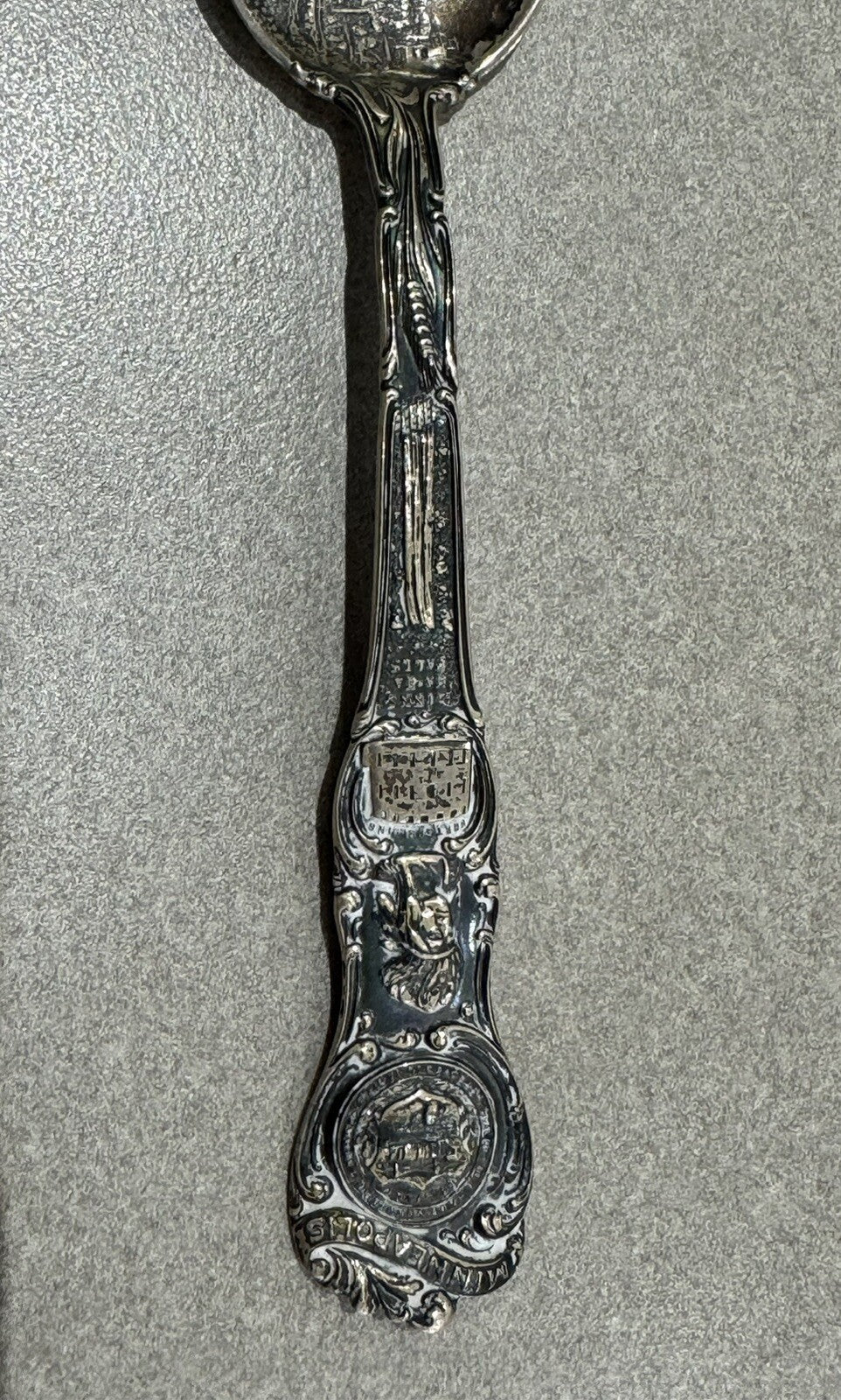 Milling District Minneapolis Minnesota Sterling Souvenir Spoon 5 7/8 29.3 Gr