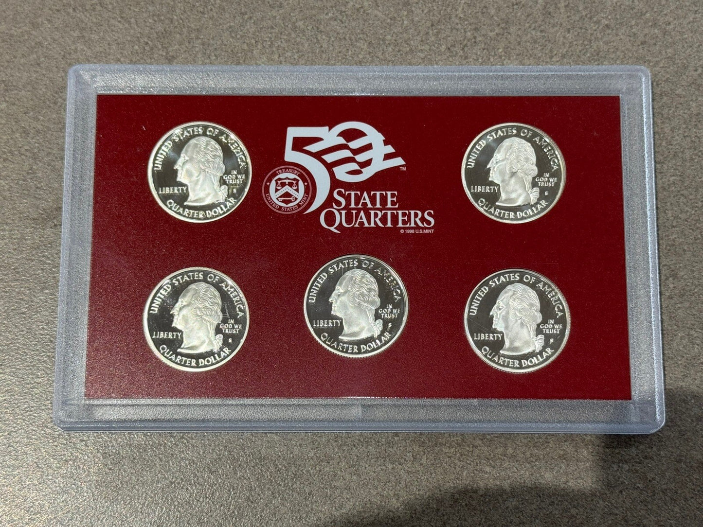 2008-S SILVER PROOF SET - 14 COINS - OGP COA