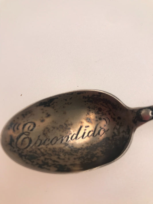 Antique Escondido California vintage souvenir sterling spoon 28.5g 5 3/4"