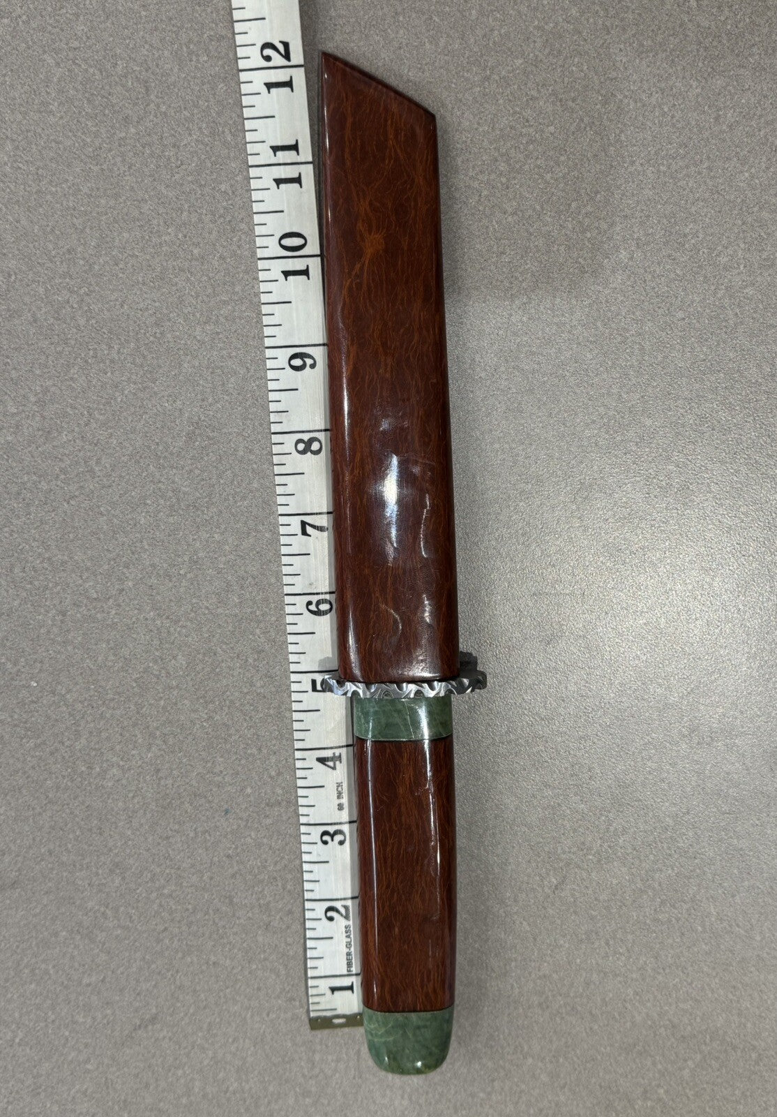 STEEL 7”  HUNTING KNIVE  12” OVERALL SIZE SWORD STYLE SHEATH