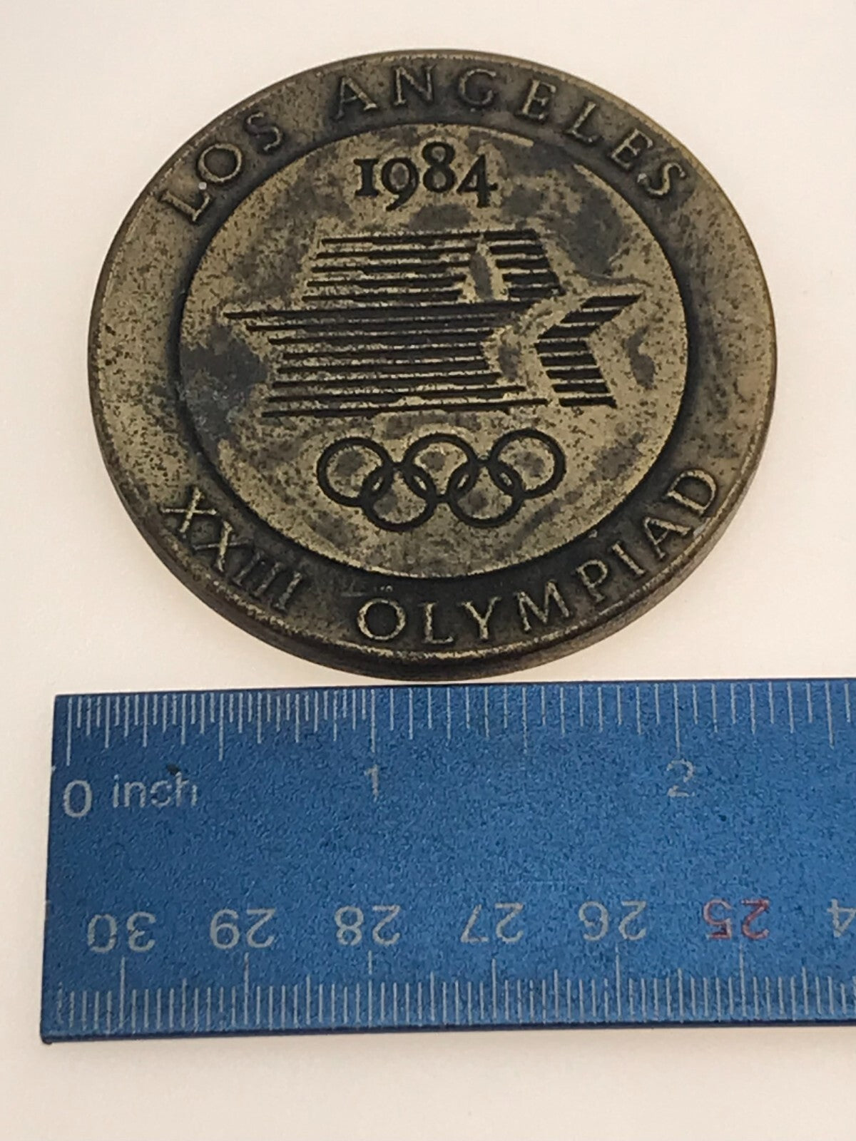 1984 Los Angeles Olympics Bronze Volunteer Participation Medallion Medal