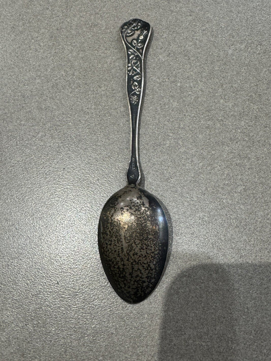 Antique Spokane Washington Sterling Silver Spoon Engraved 17.1 Gr 5.5 “