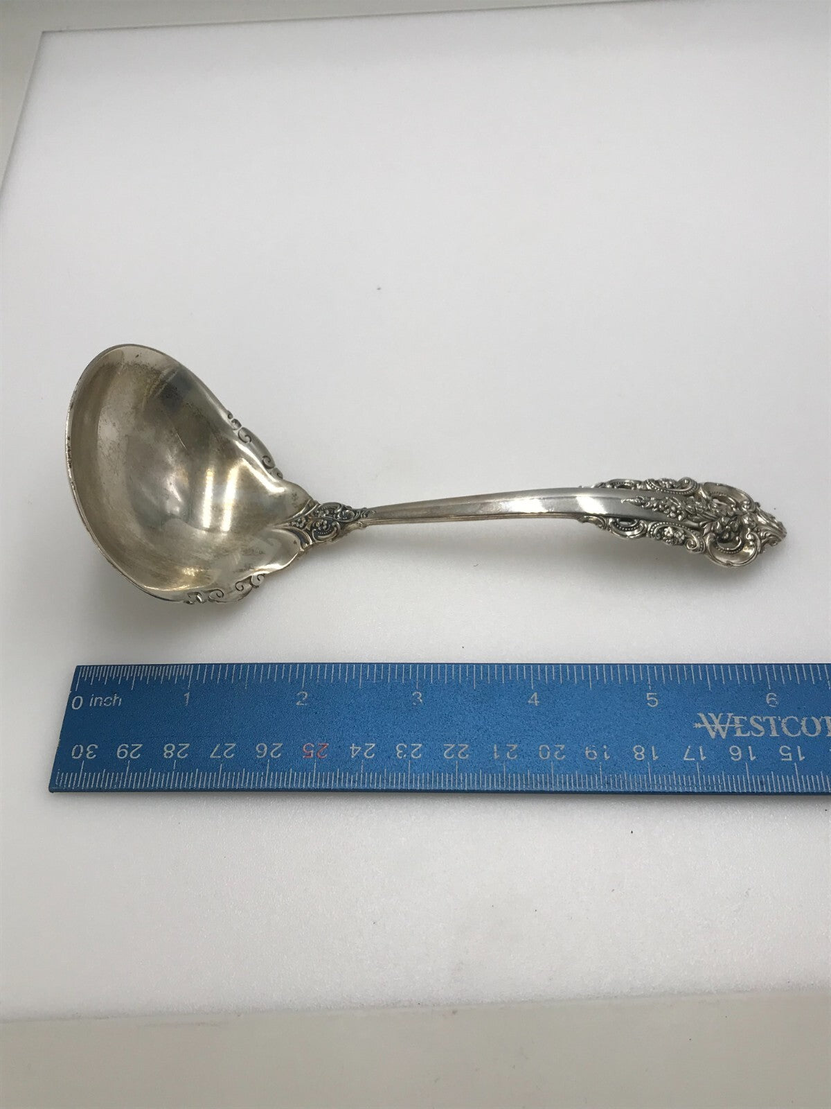 Wallace Grand Baroque Sterling Silver Serving Spoon 6.25 inches 79.9g