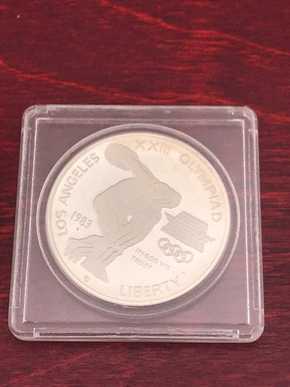 1983 Los Angeles Olympic Silver Proof Coin