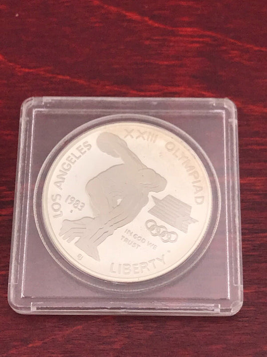 1983 Los Angeles Olympic Silver Proof Coin