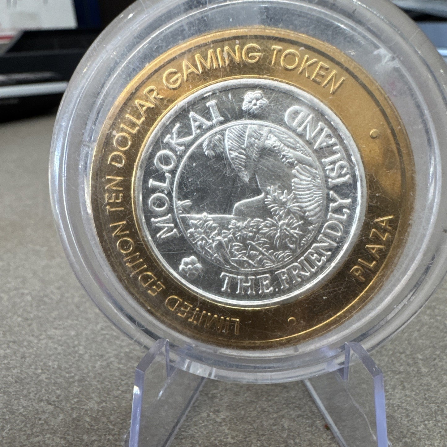 PLAZA CASINO LAS VEGAS LIMITED EDITION $10 GAMING TOKEN .999 SILVER