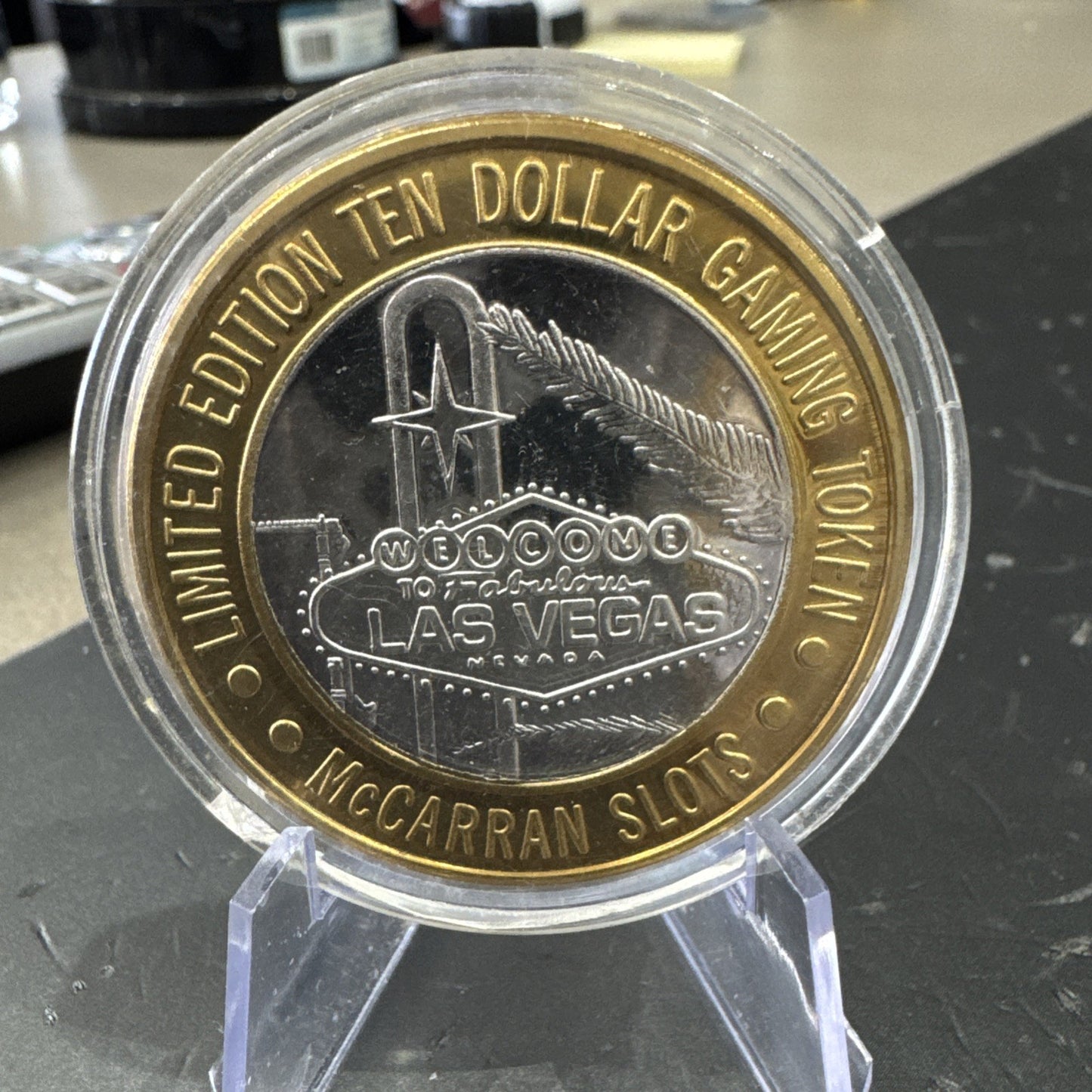 .999 Fine Silver Strike Gaming Token | McCarran Airport Slots Las Vegas