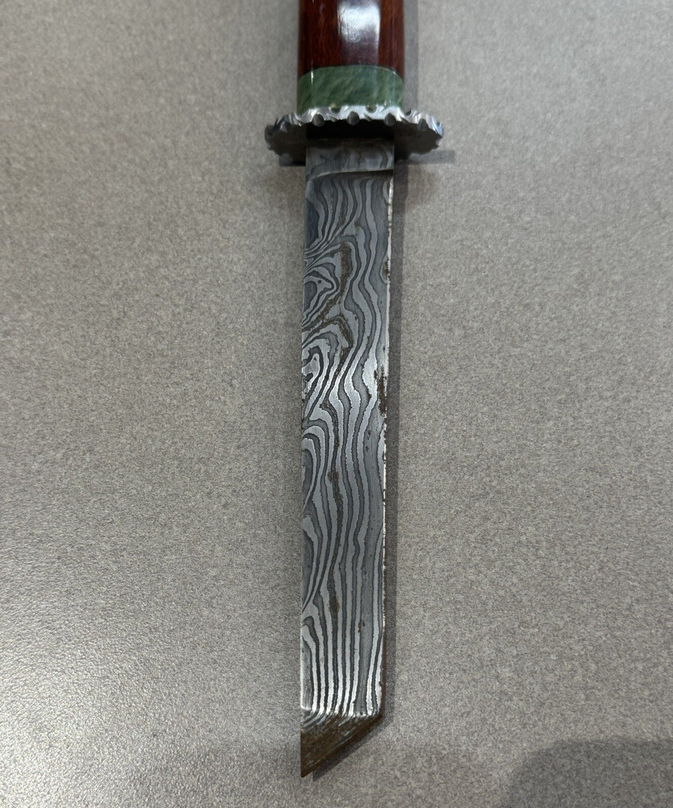 STEEL 7”  HUNTING KNIVE  12” OVERALL SIZE SWORD STYLE SHEATH