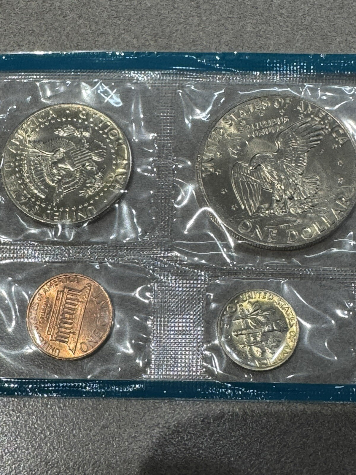 1977 Uncirculated Coin Set 12 Coins Nicely Toned P-D