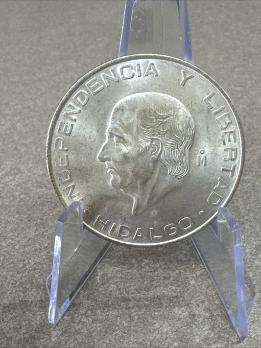 Mexico Estados Unidos Mexicanos HILDAGO 5 Pesos 1957 Mo  Mexico 72% Silver BU